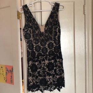 Black Lace Dress - Size L